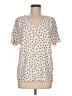 Ann Taylor Ivory Short Sleeve Blouse Size M - photo 1