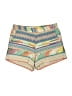Quinn Chevron-herringbone Yellow Ivory Shorts Size M - photo 1