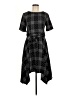 Elle Argyle Gray Casual Dress Size M - photo 1