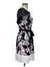 DKNYC 100% Polyester Print Black Cocktail Dress Size XS - photo 4