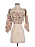 Shein 100% Polyester Ivory 3/4 Sleeve Blouse Size 2 - photo 1