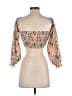 Shein 100% Polyester Ivory 3/4 Sleeve Blouse Size 2 - photo 2