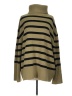 WeWoreWhat Stripes Tan Turtleneck Sweater Size XS - photo 1
