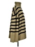 WeWoreWhat Stripes Tan Turtleneck Sweater Size XS - photo 4