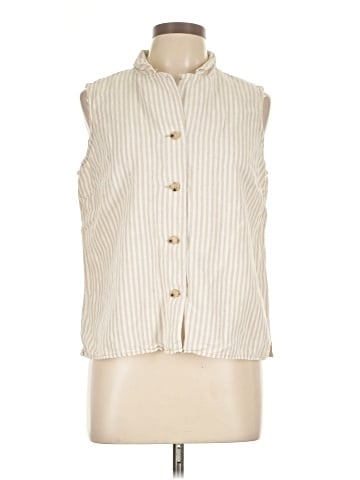 Liz Claiborne Sleeveless Button-Down Shirt (view 1)