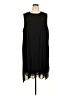 Lisa Rinna 100% Polyester Solid Black Cocktail Dress Size 2X - photo 1