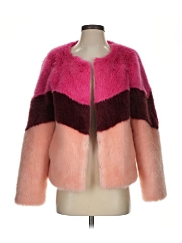 Scripted Faux Fur Jacket (view 1)