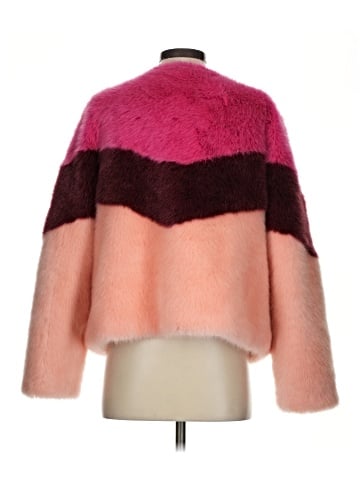 Scripted Faux Fur Jacket (view 2)