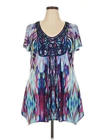 One World Short Sleeve Blouse (view 1)