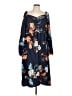 BLOOMCHIC 100% Polyester Floral Blue Casual Dress Size 12 - 22 - photo 1
