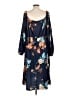 BLOOMCHIC 100% Polyester Floral Blue Casual Dress Size 12 - 22 - photo 2