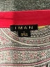 IMAN Paisley Burgundy Cocktail Dress Size L - photo 7