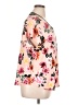 Cuddl Duds Floral Pink Short Sleeve Blouse Size XL - photo 4