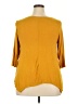 Green Envelope Yellow 3/4 Sleeve Top Size 2X - photo 2