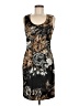 Etcetera Graphic Brown Cocktail Dress Size 8 - photo 1