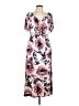 Connected Apparel Floral Pink Casual Dress Size 10 - photo 1