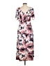 Connected Apparel Floral Pink Casual Dress Size 10 - photo 2