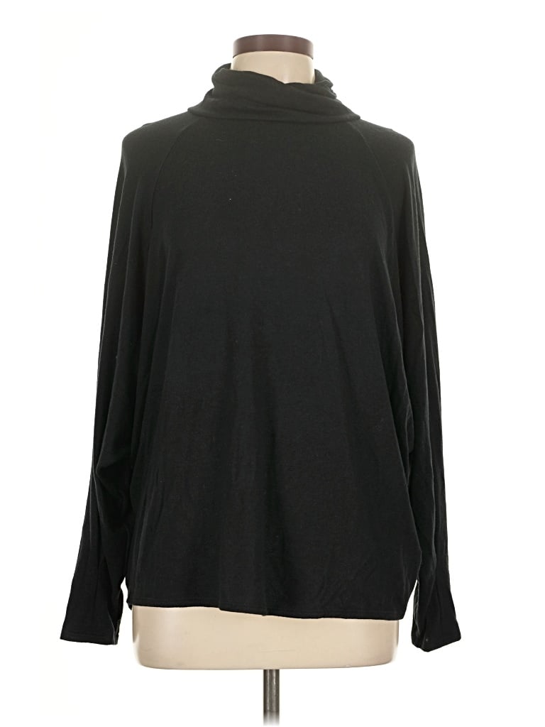 Express Long Sleeve Top Black Turtleneck Tops