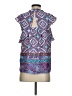 Meadow Rue 100% Polyester Blue Short Sleeve Blouse Size 0 - photo 2