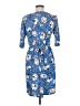 Adrienne Vittadini Print Blue Casual Dress Size M - photo 2