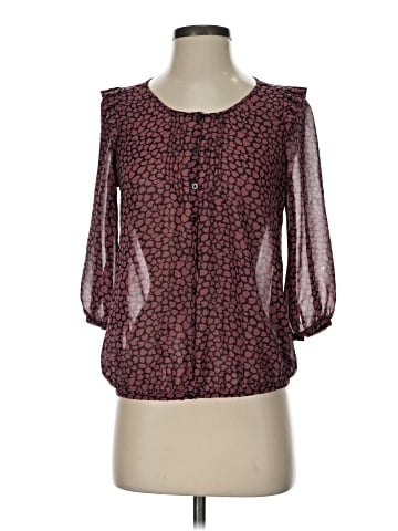 Pins and Needles 3/4 Sleeve Blouse (view 1)