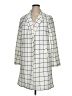 MELLODAY 100% Polyester Checkered-gingham Ivory Coat Size XL - photo 1