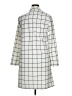 MELLODAY 100% Polyester Checkered-gingham Ivory Coat Size XL - photo 2