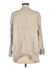 Zara Tan 3/4 Sleeve Button-Down Shirt Size M - photo 2
