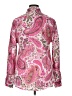 Unbranded Paisley Pink Long Sleeve Blouse Size XL - photo 2