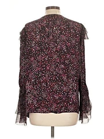 Parker Long Sleeve Silk Top (view 2)