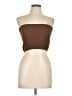 Unbranded Solid Brown Tube Top Size L - photo 1