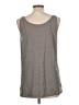 Eileen Fisher 100% Linen Gray Sleeveless T-Shirt Size L - photo 2