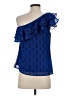 Apt. 9 100% Polyester Blue Sleeveless Blouse Size XS - photo 2