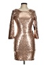 Lulus 100% Polyester Metallic Gold Cocktail Dress Size M - photo 1