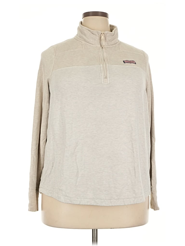 Pre-owned Vineyard Vines Fleece Jacket In Gray