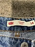 Levi's Color Block Blue Jeans Size 14 - photo 3