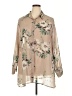 JLUXLABEL Floral Tan 3/4 Sleeve Blouse Size XXL - photo 1