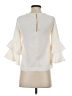 J.Crew 100% Polyester Ivory 3/4 Sleeve Blouse Size 00 - photo 2