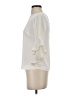 J.Crew 100% Polyester Ivory 3/4 Sleeve Blouse Size 00 - photo 5