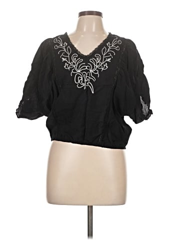Cotton Express Short Sleeve Blouse (view 1)