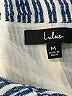 Lulus 100% Rayon Stripes Ivory Blue Shorts Size M - photo 3