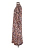 MNG Paisley Brown Casual Dress Size 6 - photo 5