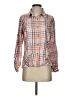 CAbi Plaid Orange Long Sleeve Button-Down Shirt Size S - photo 1