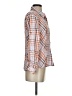CAbi Plaid Orange Long Sleeve Button-Down Shirt Size S - photo 4