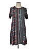 BCBGeneration Print Gray Casual Dress Size L - photo 1