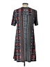 BCBGeneration Print Gray Casual Dress Size L - photo 2