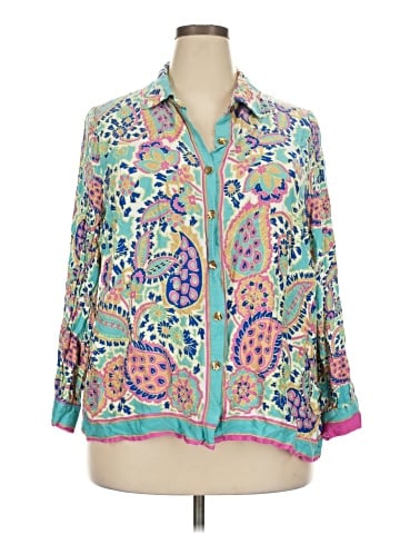 Haute Hippie 3/4 Sleeve Button-Down Shirt (view 1)