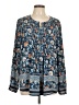Daniel Rainn 100% Polyester Blue Long Sleeve Blouse Size L - photo 1