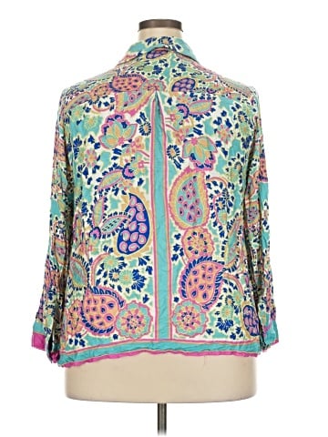 Haute Hippie 3/4 Sleeve Button-Down Shirt (view 2)