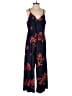 Xhilaration Floral Blue Jumpsuit Size S - photo 1